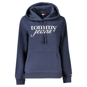Blue Cotton Women Sweater
