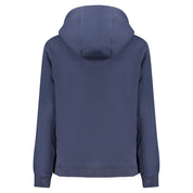 Blue Cotton Women Sweater