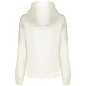 White Cotton Women's Hooded Sweater