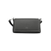 Black Polyester Women Handbag