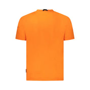 Orange Cotton Men T-Shirt