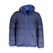 Blu Polyamide Men's Jacket