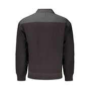 Black Cotton Men Jacket