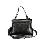 Nero Polyurethane Women Handbag