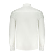 White Cotton Men Shirt