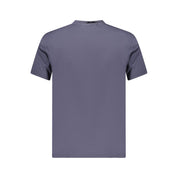 Blue Cotton Men T-Shirt