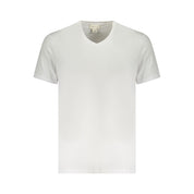 White Cotton Men T-Shirt