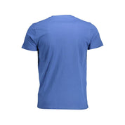 Blue Cotton Men's T-Shirt