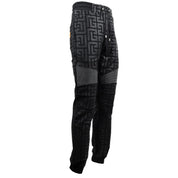 Black Cotton Jeans & Pant
