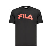 Black Cotton Men T-Shirt