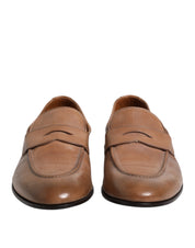 Brown Leather Loafer Dress Formal Shoes