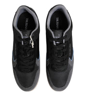 Black Gray Lace Up Low Top Casual Sneakers Shoes
