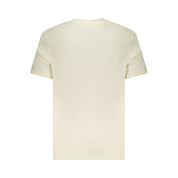 Beige Cotton Men T-Shirt