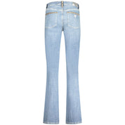 Light Blue Cotton Women Jeans