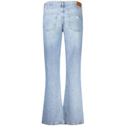 Light Blue Cotton Women Jeans