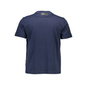 Blue Cotton Men's T-Shirt