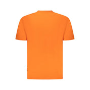 Orange Cotton Men T-Shirt
