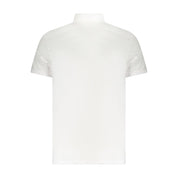 White Cotton Men Polo Shirt