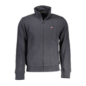 Black Cotton Men Sweater