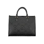 Black Polyethylene Women Handbag