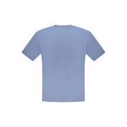 Blue Cotton Men T-Shirt