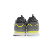 Gray Polyester Men Sneaker