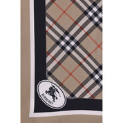 Silk Check Scarf