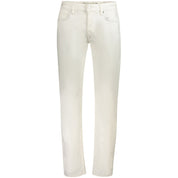 White Cotton Men Jeans