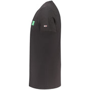 Black Cotton Men T-Shirt