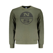 Green Cotton Men Sweater