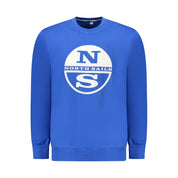 Blue Cotton Men Sweater