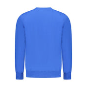 Blue Cotton Men Sweater