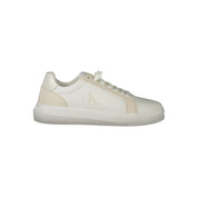 White Polyurethane Men Sneaker