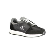 Black Leather Men Sneaker