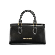 Black Polyurethane Women Handbag