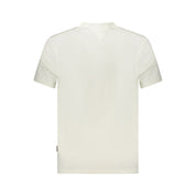 White Cotton Men T-Shirt