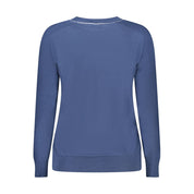 Blue Cotton Women Sweater