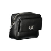 Black Polyester Women Handbag
