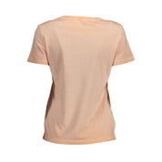 Pink Cotton Women T-Shirt
