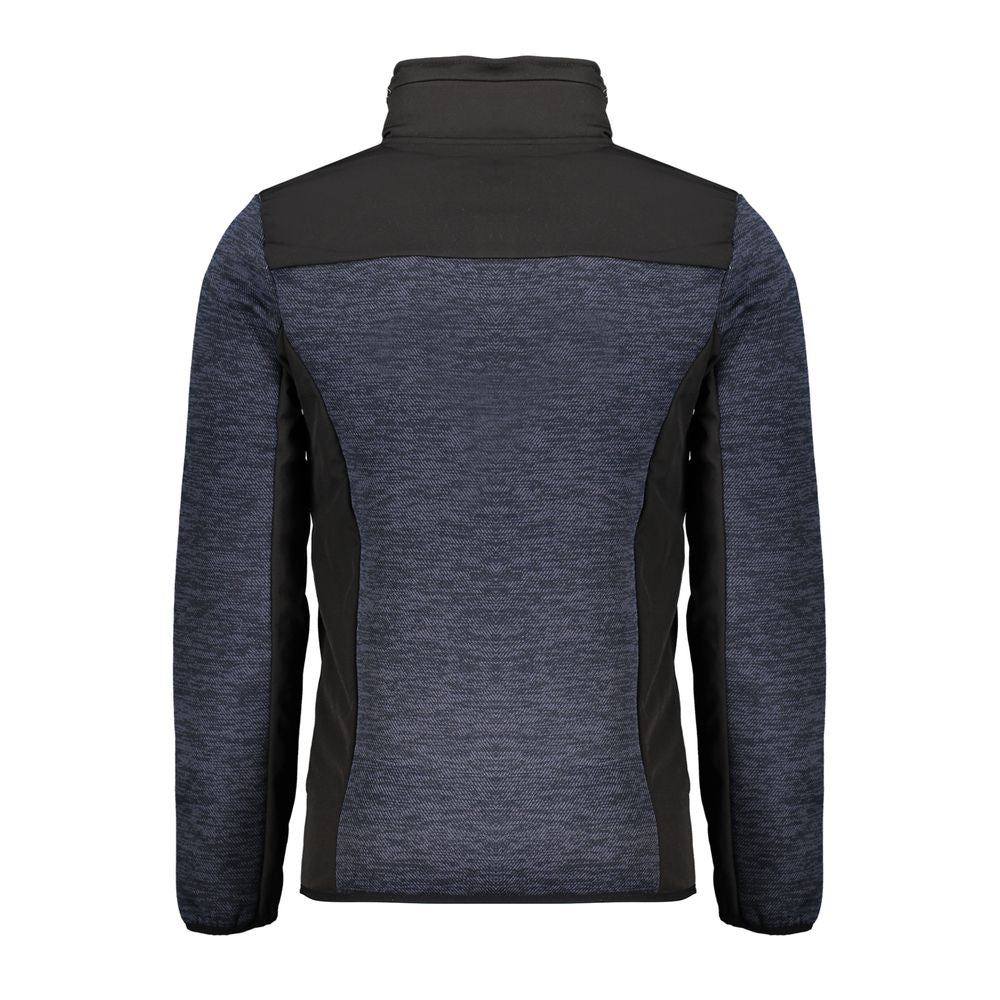 Blue Polyester Men's Jacket