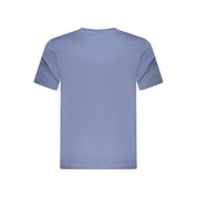 Blue Cotton Men T-Shirt