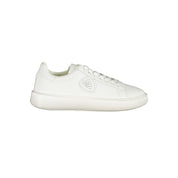 White Polyurethane Men Sneaker
