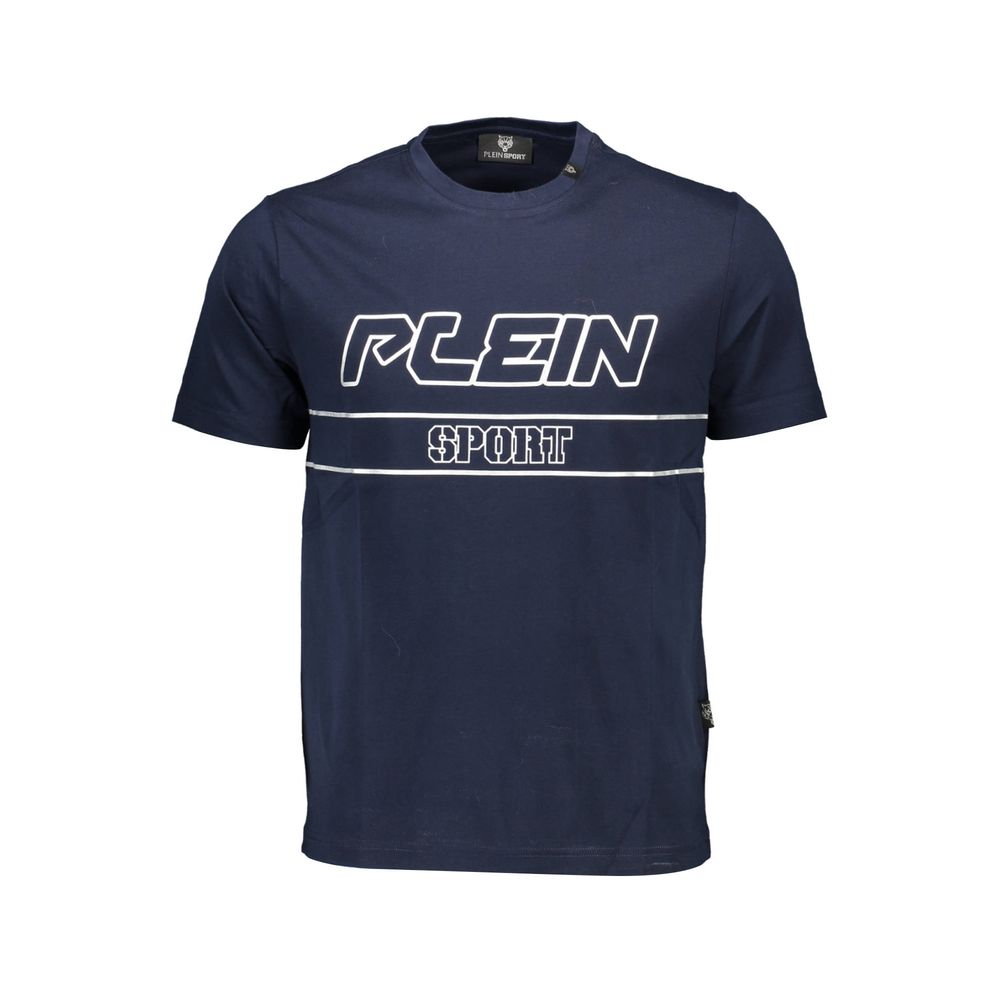 Blue Cotton Men's T-Shirt