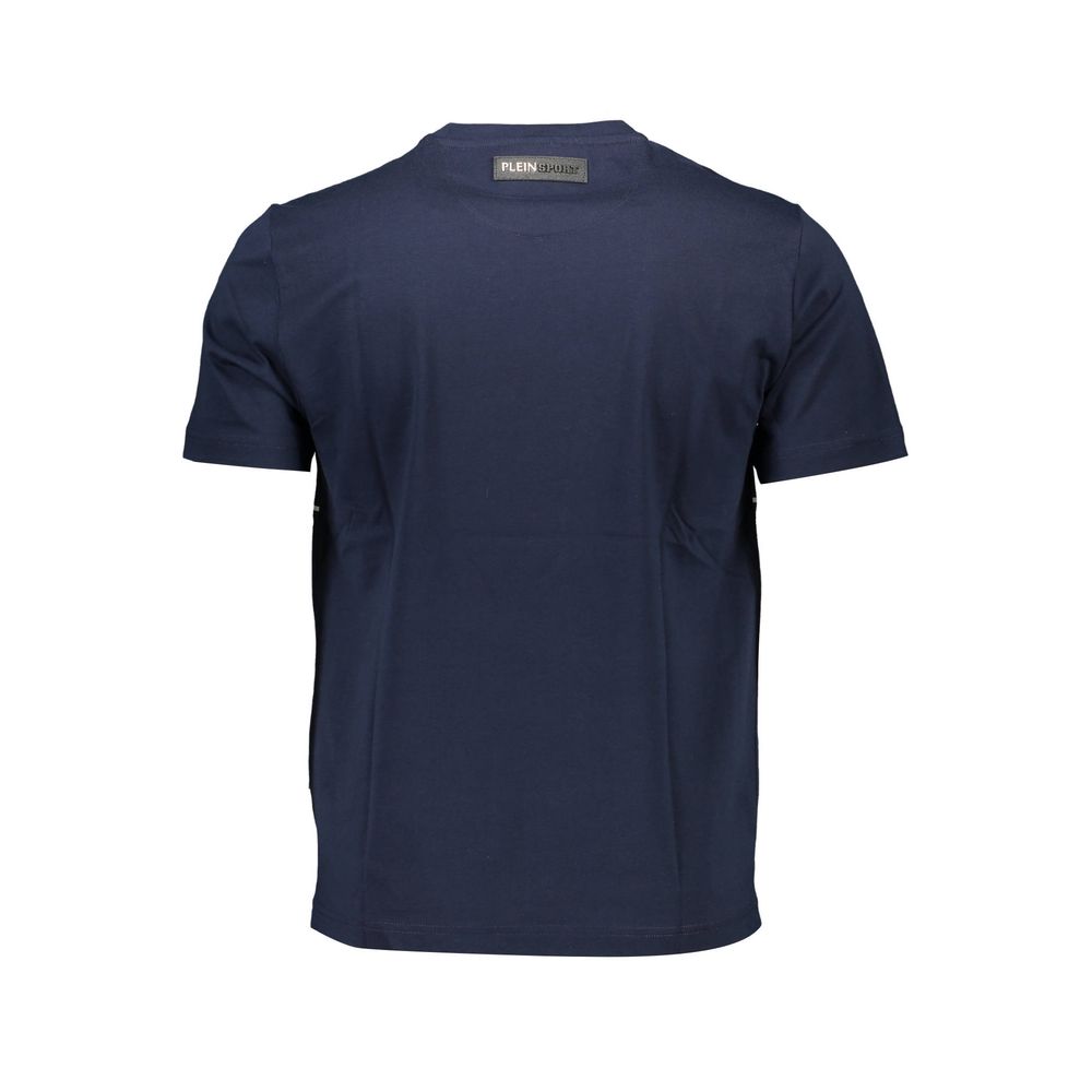 Blue Cotton Men's T-Shirt