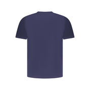 Blue Cotton Men T-Shirt