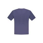 Blue Cotton Men T-Shirt