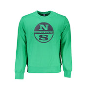 Green Cotton Men Sweater