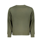 Green Cotton Men Sweater