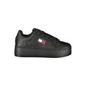 Black Polyurethane Women's Sneaker