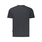 Black Cotton Men T-Shirt
